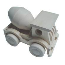 hot selling wooden concrete mixer truck toy car